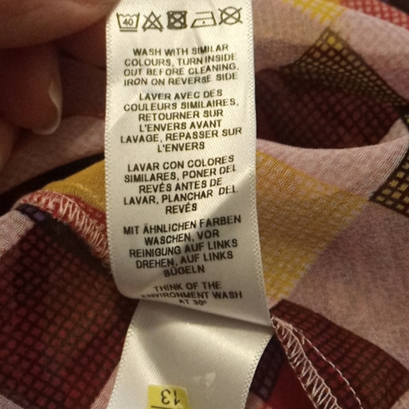 ASOS Maternity 8 Check Ruffle Blouse - Picture 13 of 13